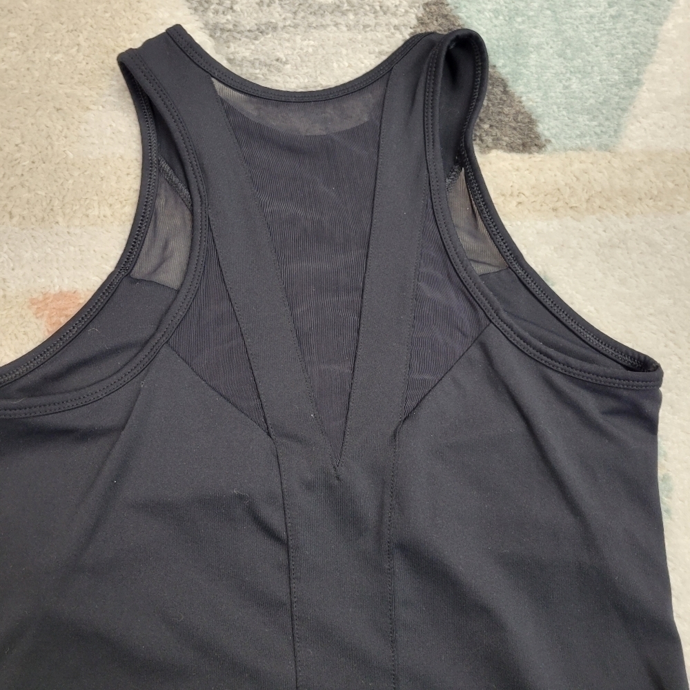 Fabletics Black Mesh Racerback Tank Top Size Small - Picture 4 of 7